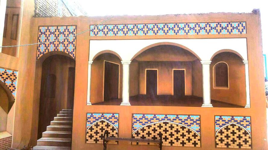 هنرآوران |  نقاشی دیواری سنتی سه بعدی  ( دهیاری بخش مبارکه )